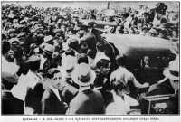 Montreal - Il Gen. Balbo e gli equipaggi entusiasticamente acclamati dalla folla